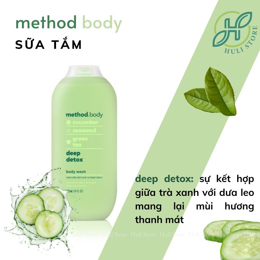 [BILL ÚC HÀNG AIR] SỮA TẮM MÙI THƠM TỰ NHIÊN METHOD BODY ÚC 532ml
