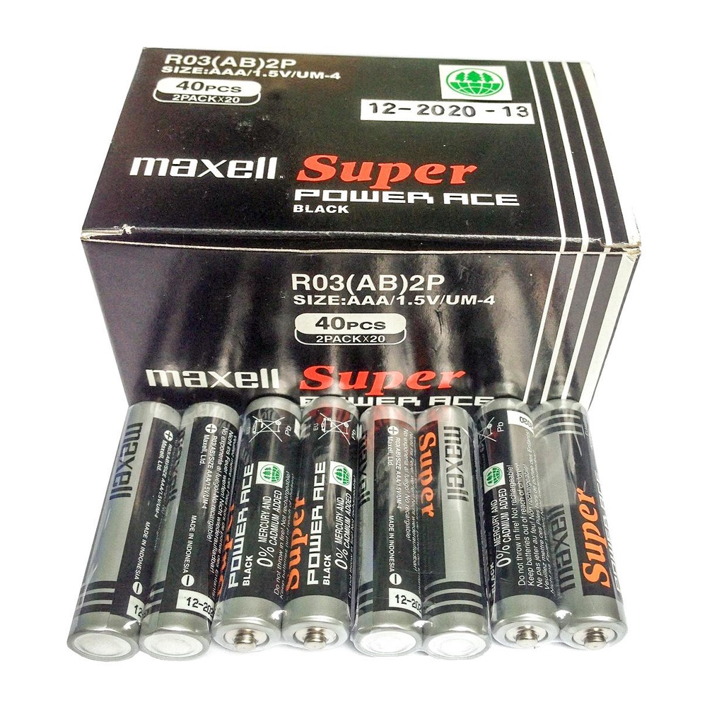 Combo 4 viên - pin tiểu maxell chính hãng - pin aaa 3a tuổi thọ pin lâu dài hàng chất lượng cao - 1 viên