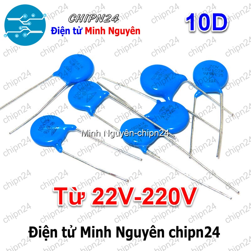 [4 con] (K279) Tụ Chống Sét 10D (22V/27V/33V/39V/47V/56V/68V/120V/150V/200V/220V) - [Chọn Loại] - HHH.00367