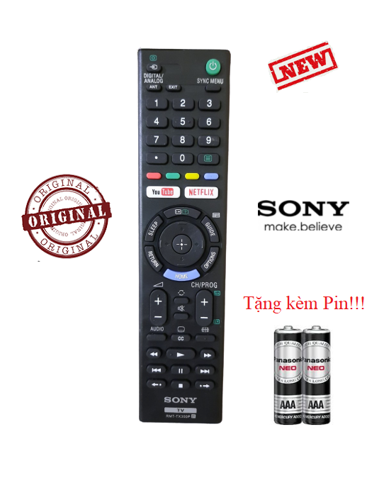 Điều khiển Tivi Sony RMT-TX300P - Hàng mới chính hãng 100% Tặng kèm pin