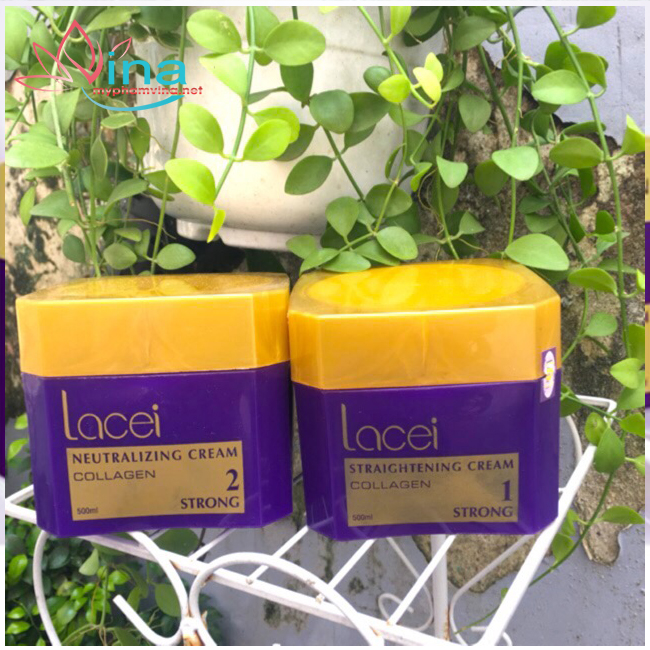 [HCM]Bộ dập duỗi tóc Collagen Lacei cao cấp siêu bóng mềm 500mlx2