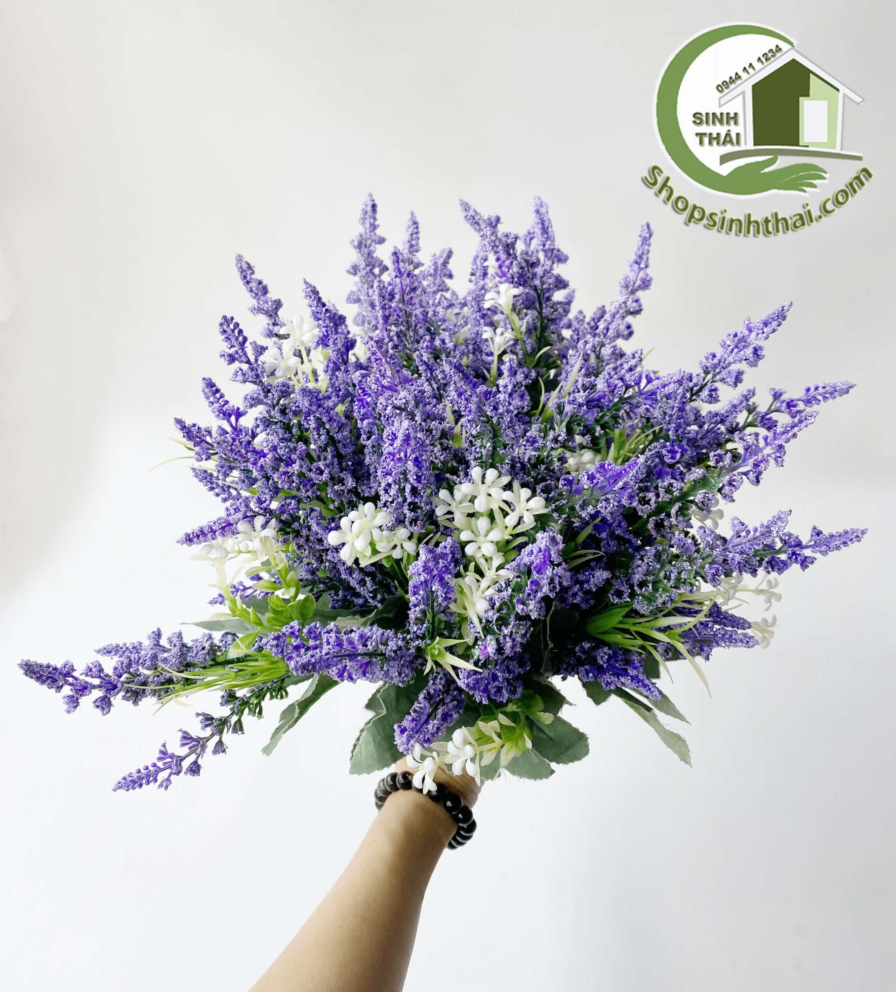 [HCM]Bụi hoa oải hương màu tím 37cm