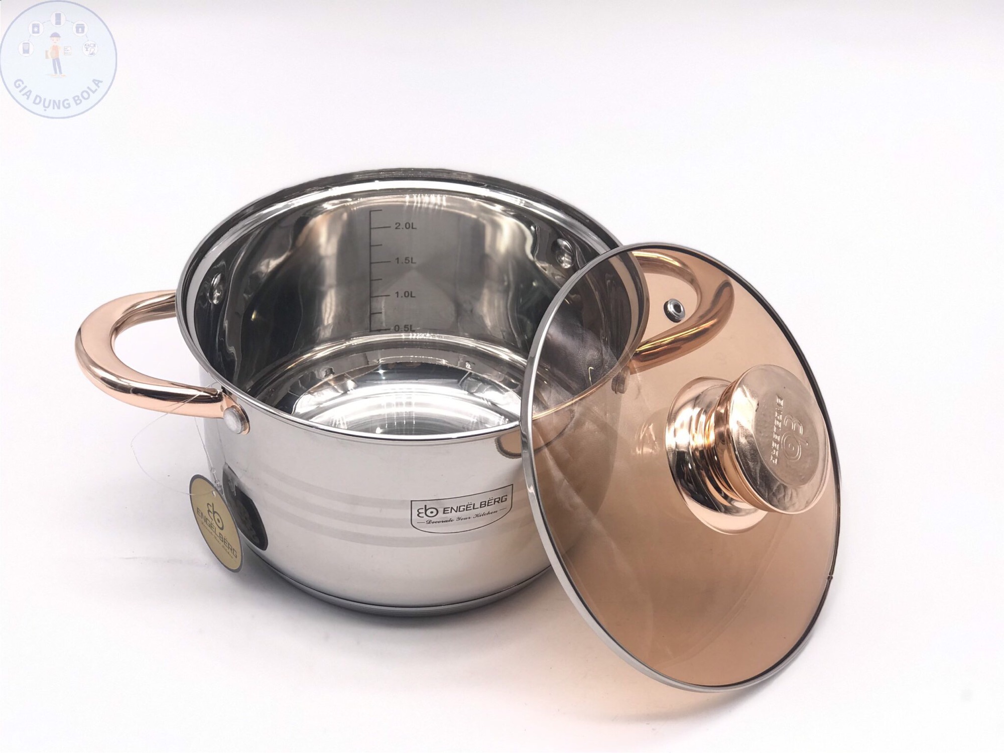 Bộ nồi đức engelberg 6 món 5 đáy