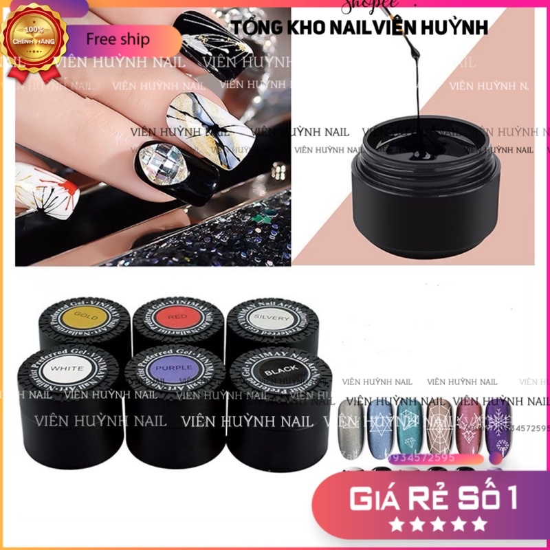 Gel nhện nail  gel đặc kéo sợi dai
