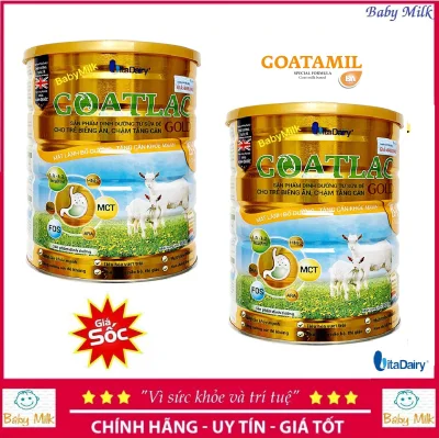 Combo 2 lon sữa dê Goatlac gold BA 800g cho trẻ biếng ăn, suy dinh dưỡng 1-10 tuổi date 2023