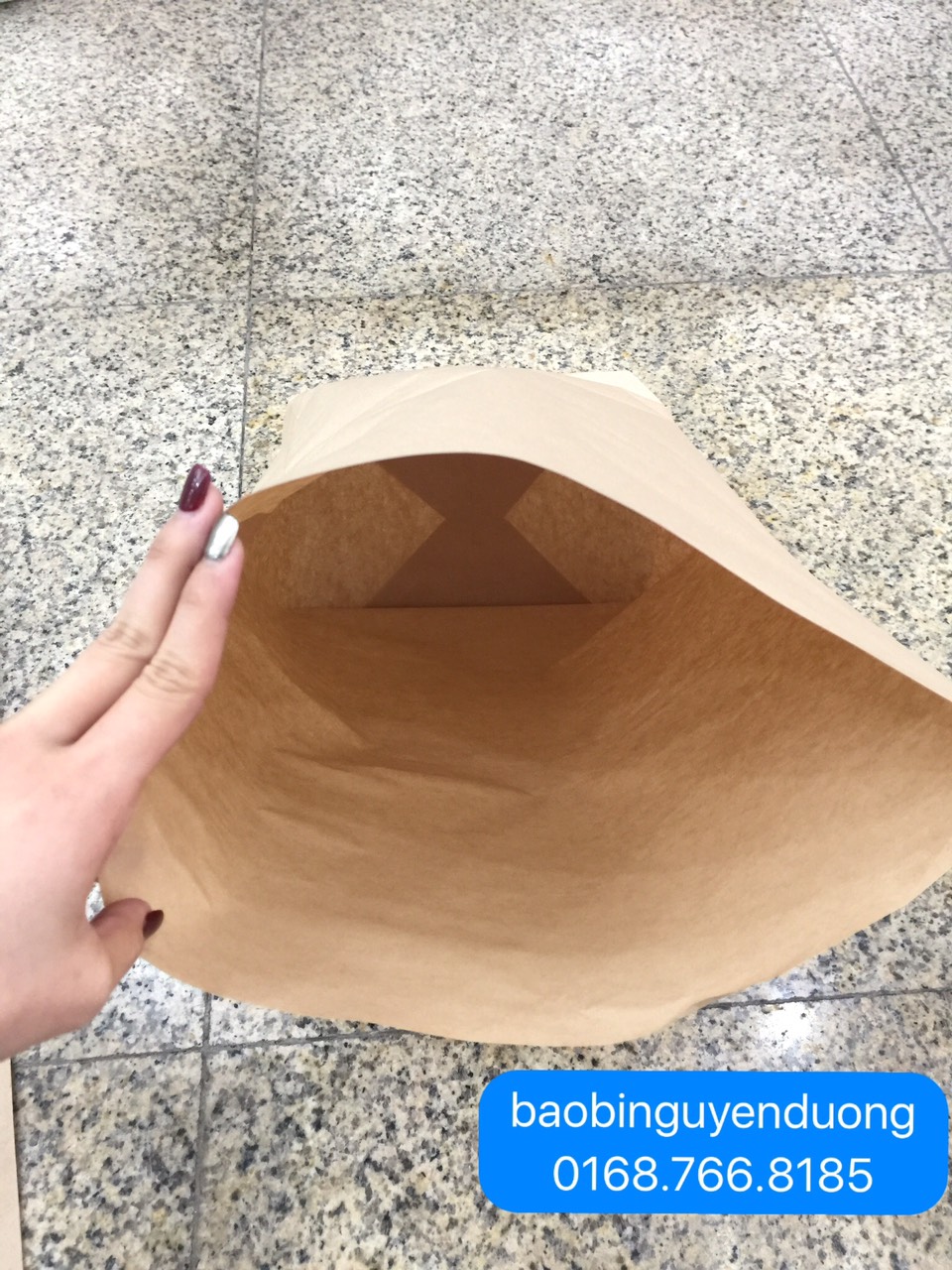 Sét 100 túi giấy xi măng 2kg-25x28 cm