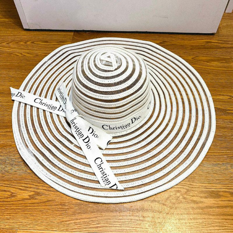 Mũ Cói Phối Lưới Đai DR Vành 50cm