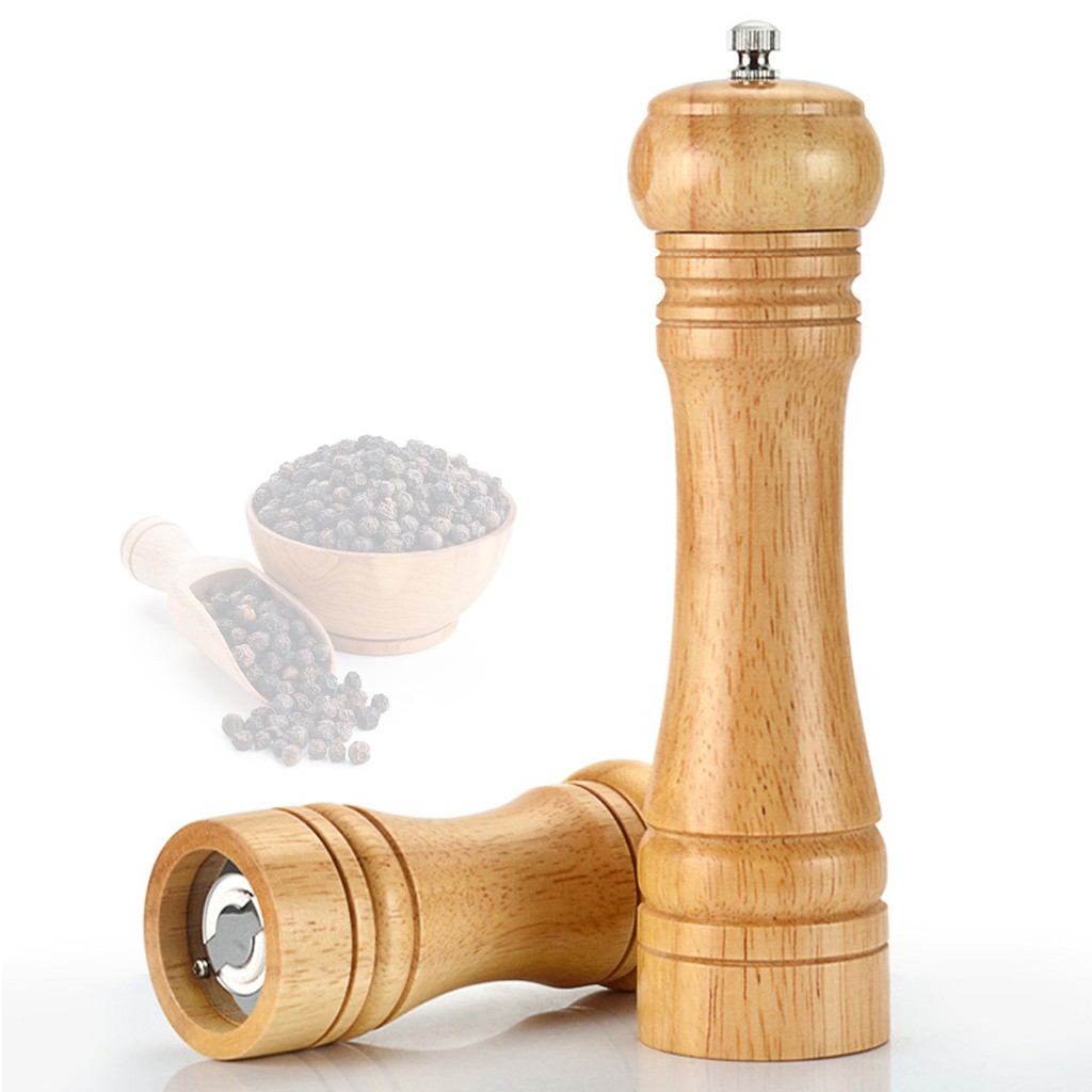 Bộ 2 dụng Cụ Xay Tiêu Gỗ Thông Minh Lắc Tay