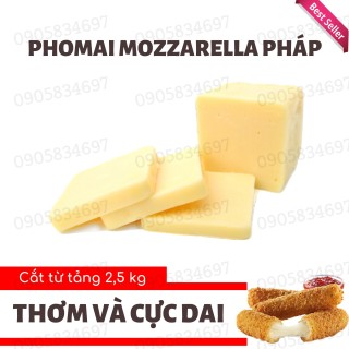 Hàng Hot [CHUẨN PHÁP] Khối 200gr Phô Mai Mozzarella Pháp CAO CẤP - Làm Phomai Que Pizza Hot Dog Phủ Tokbokki - DATE 12 2023 thumbnail