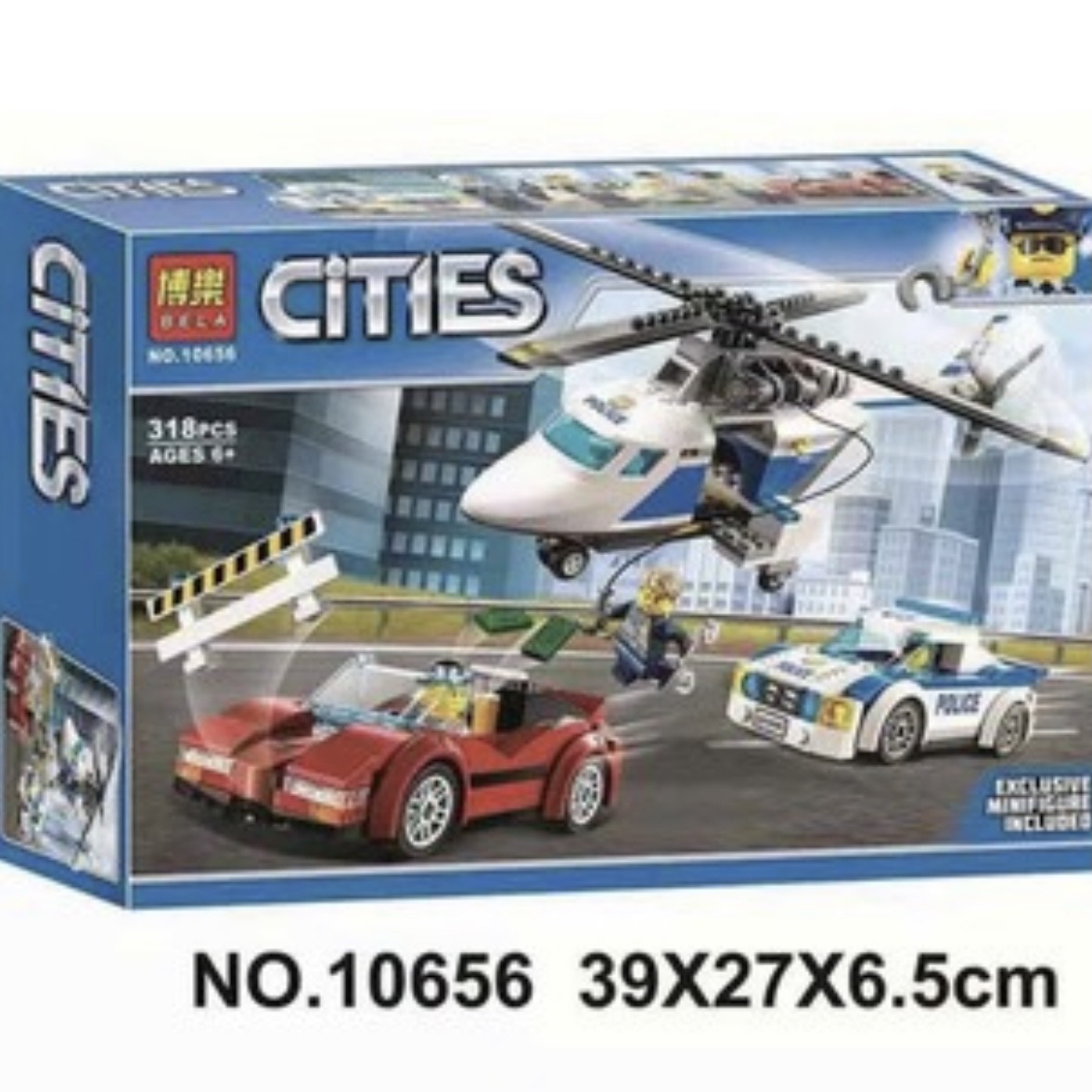Đồ chơi lắp ráp cho bé trai - lắp ráp cities 10656 - lắp ráp cảnh sát truy đuổi tội phạm