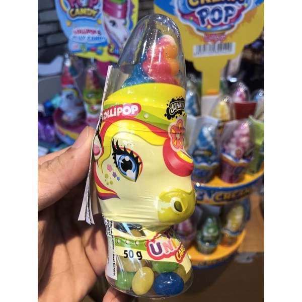 Kẹo Đồ Chơi Pony Johny Bee Unicorn Pop Candy 50gr