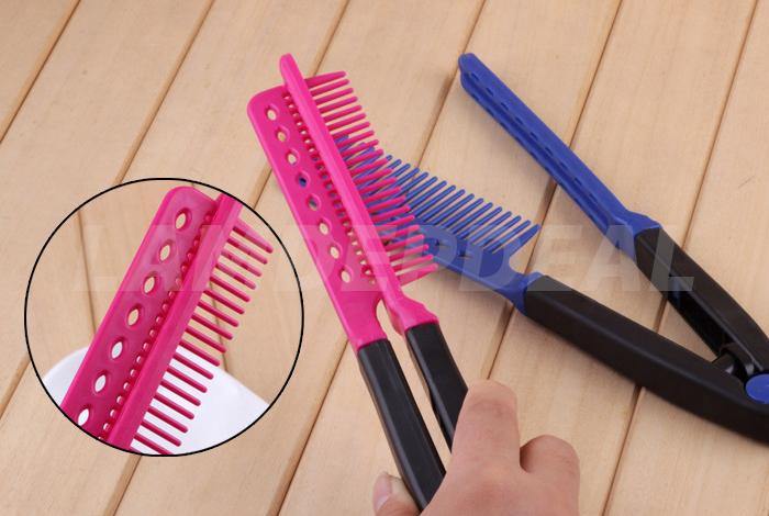 M'AYCREATE - Lược chải tóc đa năng V-Shape - duỗi thằng - uốn cúp - phồng tóc 3in1