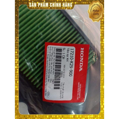 Lọc gió ab , air blade , ab 125 , vario , click 125 , sh mode chính hãng honda