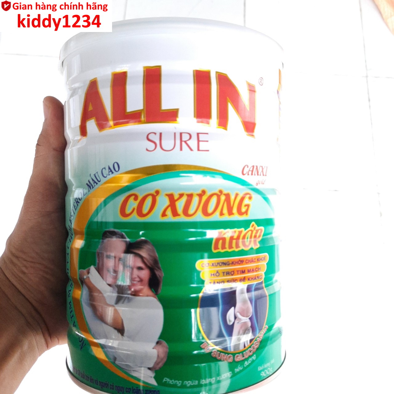 Sữa Cơ xương khớp All In Sure 900g ngừa loãng xương kiddy1234