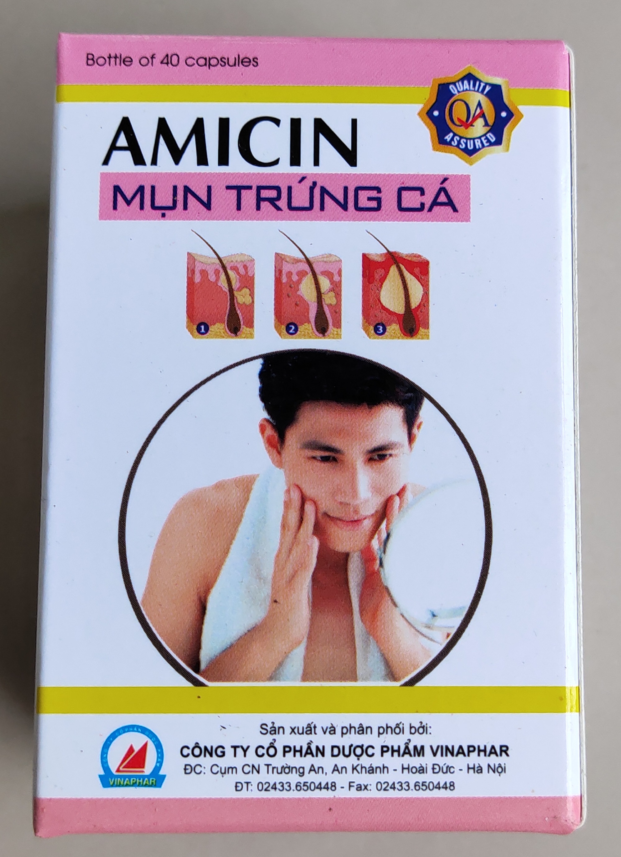 Amicin - Mụn trứng cá