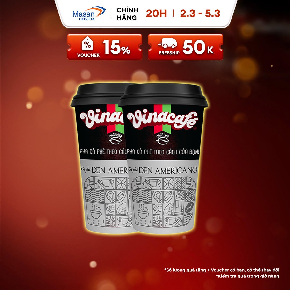 Combo 2 Ly Vinacafé Các Vị