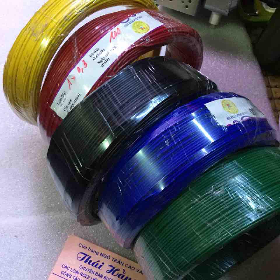 Dây điện 0.3 chất lượng cao giá 100 mét