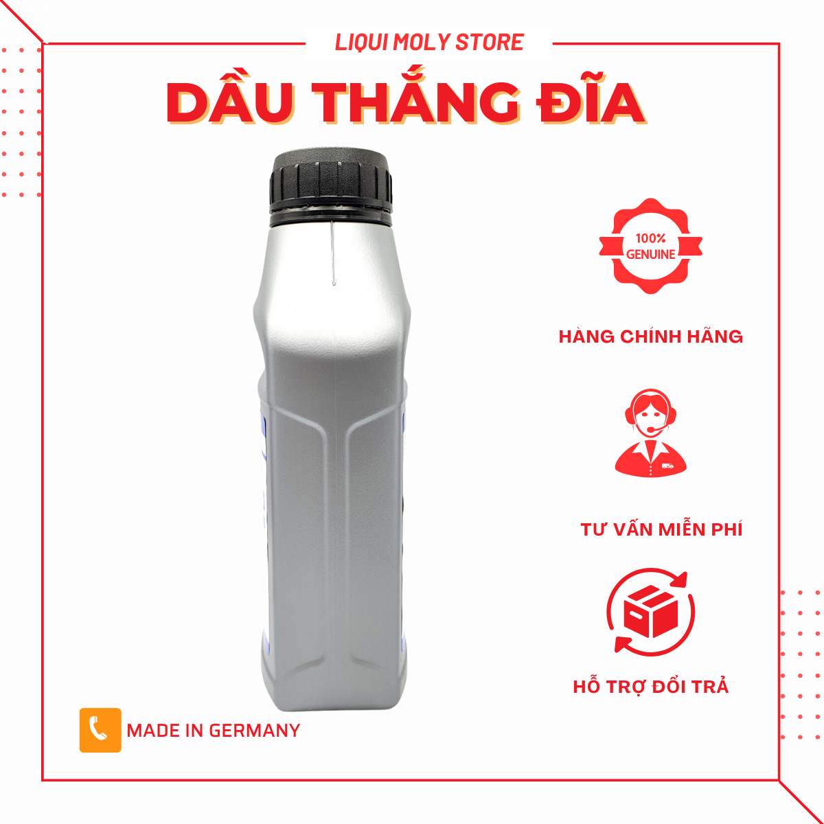 Dầu thắng đĩa DOT4 Liqui Moly Brake Fluid 500ml