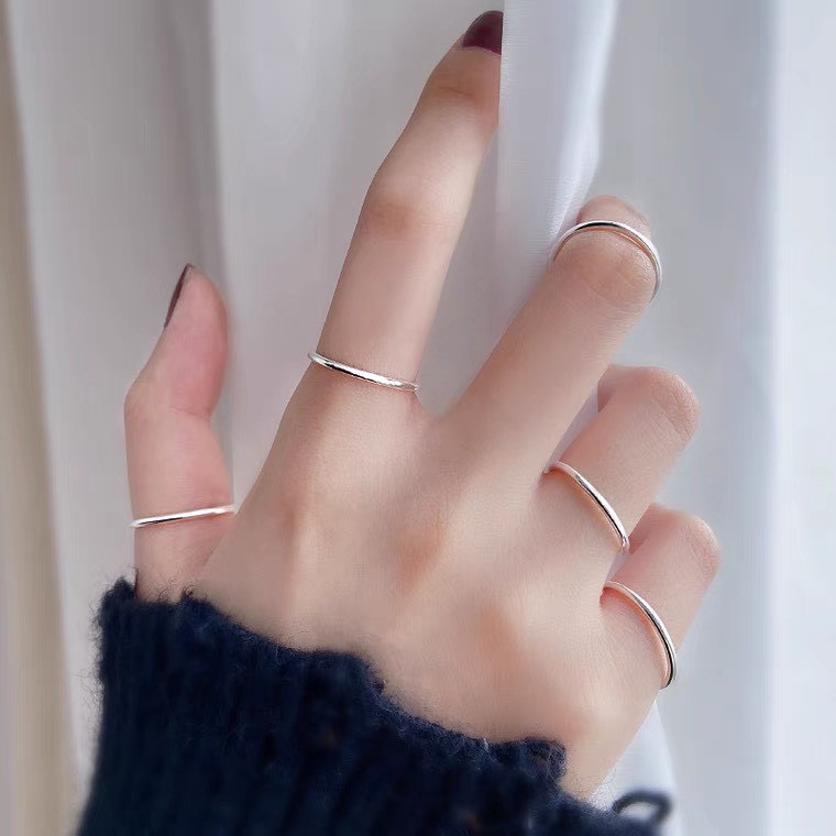 Nhẫn Bạc Trơn Dreamsilver Basic Nhiều Size NT001