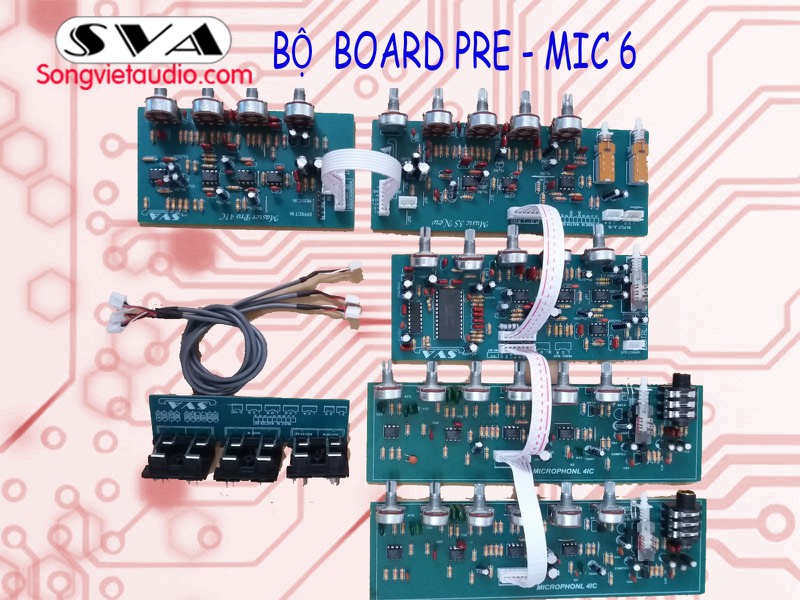 BỘ MẠCH AMPLI PRE MIC 6 VOLUME