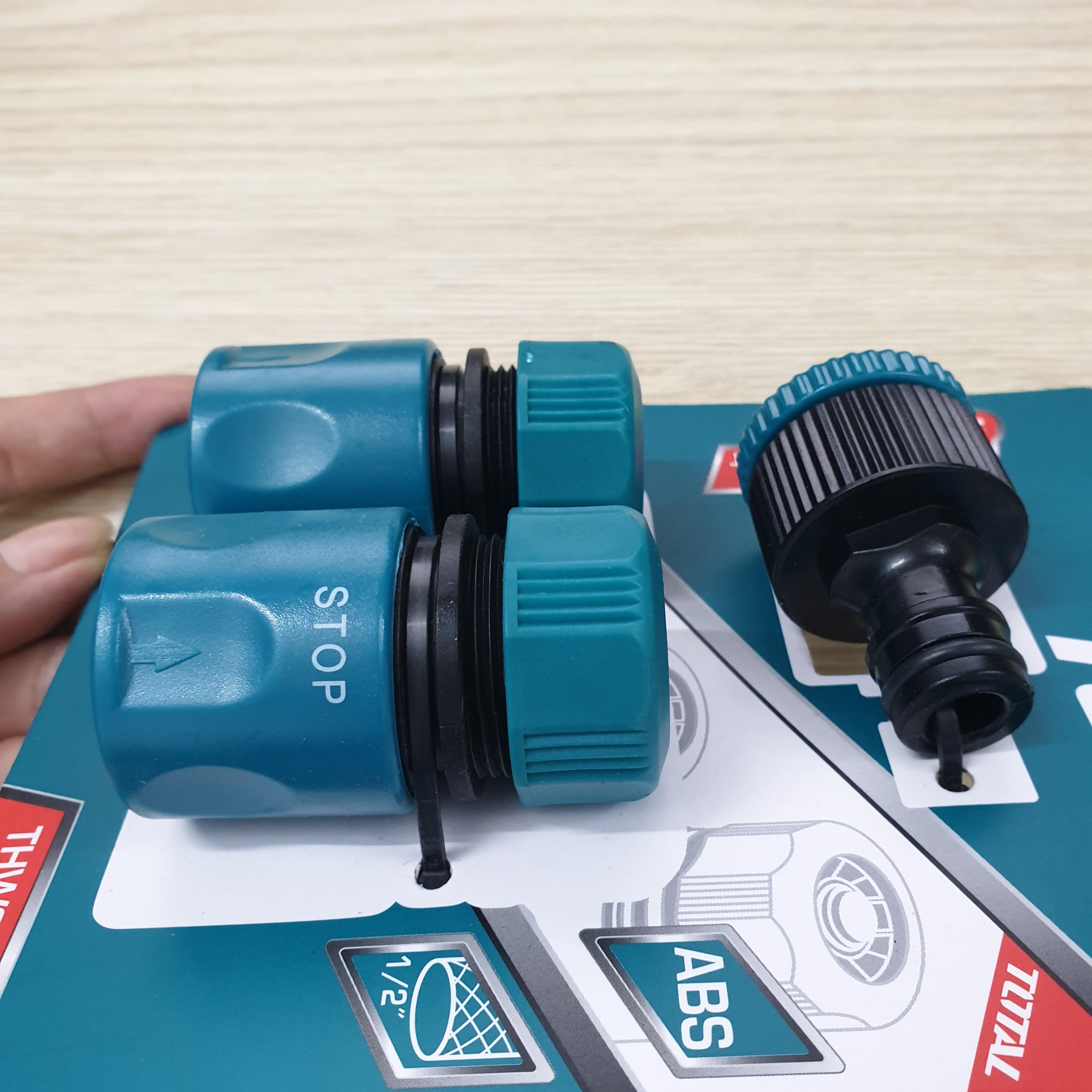 Bộ ba đầu nối nhanh máy xịt rửa TOTAL THWS030301