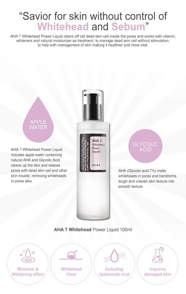 Tẩy Tế Bào Chết Cosrx AHA 7 Whitehead Power Liquid - 100ml