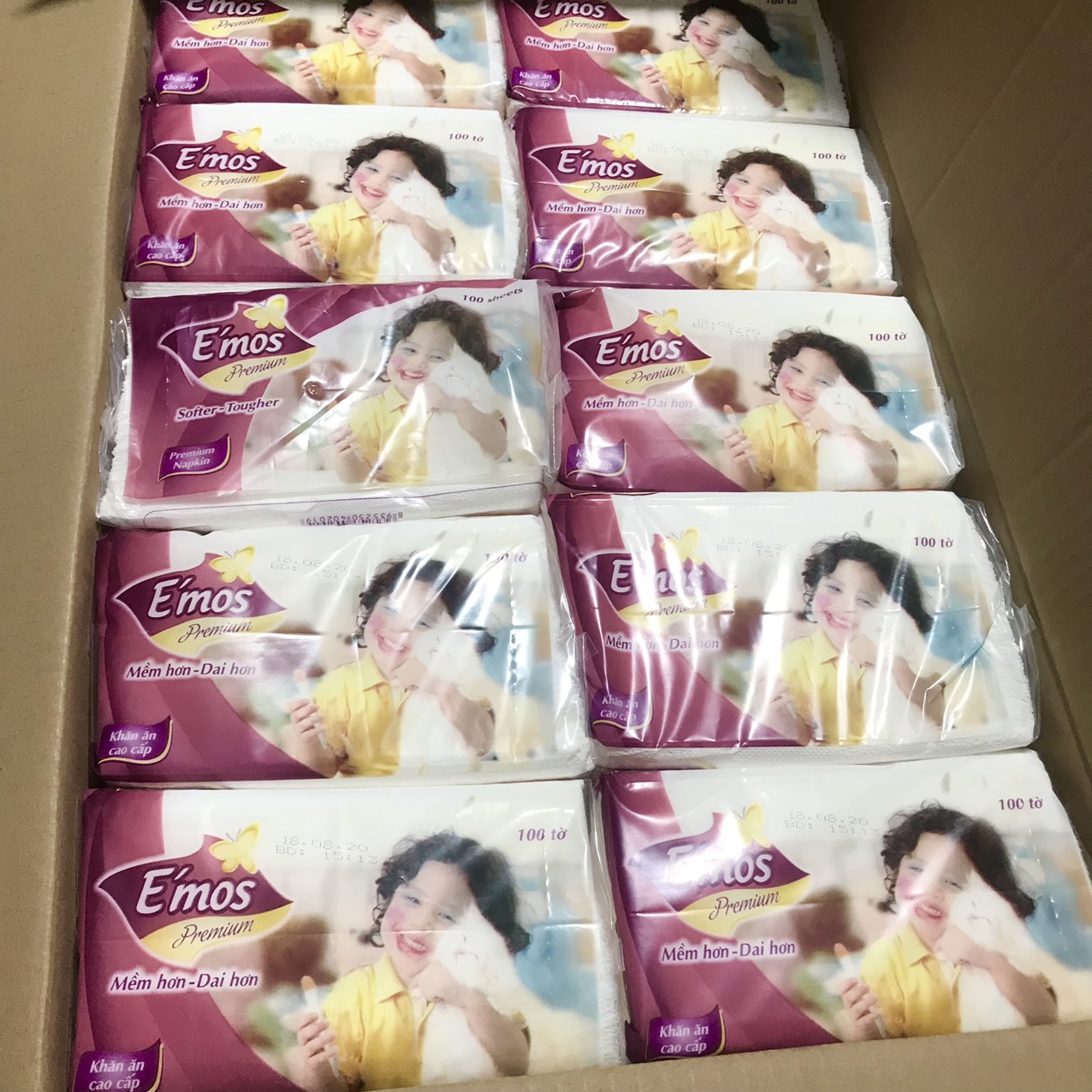 Giấy vuông Emos 100 Tờ