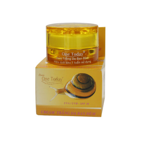 Kem Ốc Sên One Today trắng da ban đêm 15g