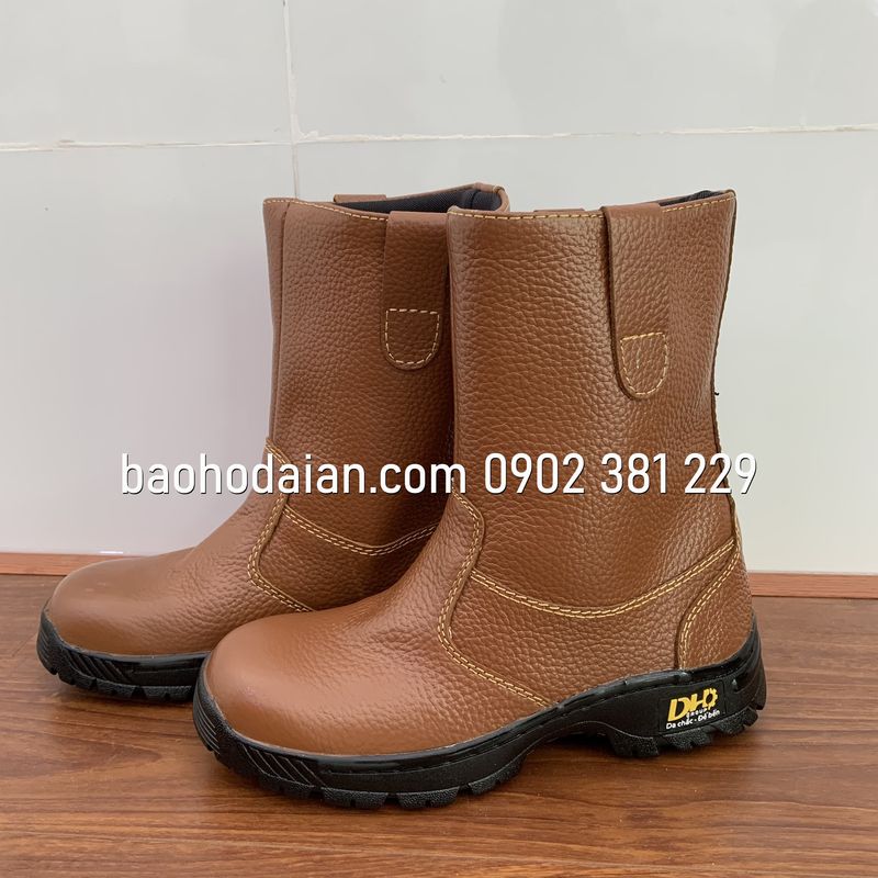 Ủng bảo hộ lao động DH-group chất liệu da - đủ size