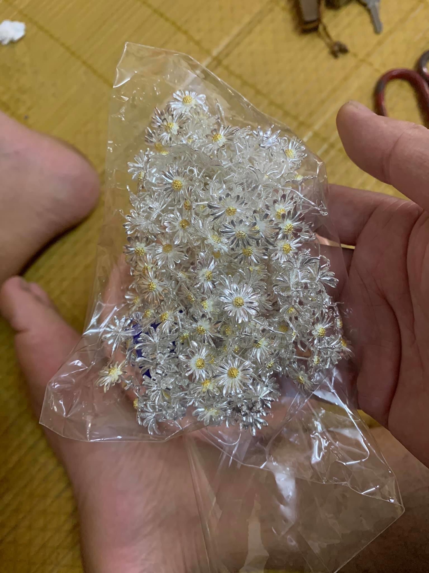 Bông Tai Bạc Nữ Cúc Khuyết Hottrend CPJ085