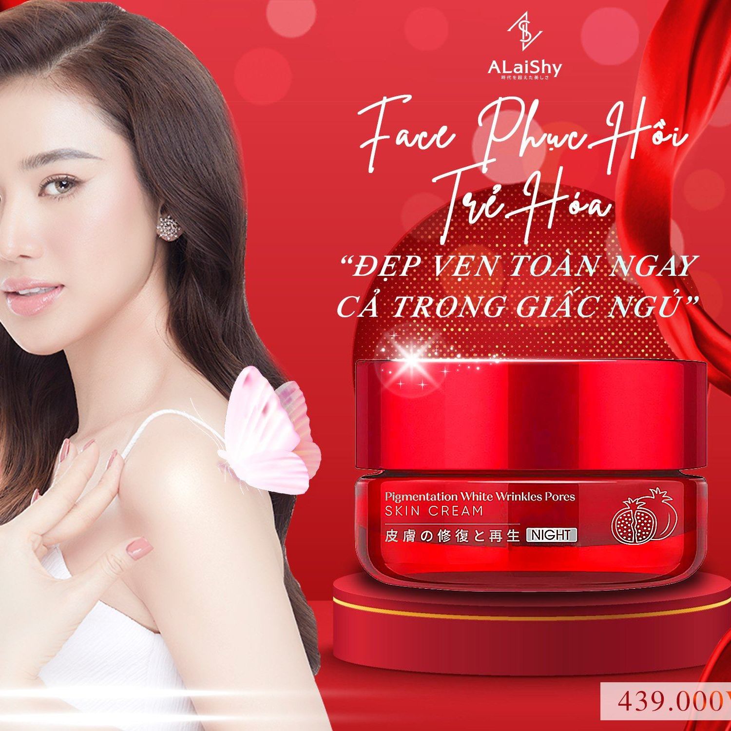 Kem Face Alaishy Ban Đêm Vitamin C [ mẫu mới 2021 và mẫu 2020 ] [ chính hãng 100% ]