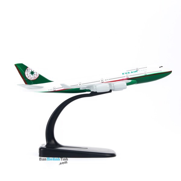[HCM]Mô hình máy bay Eva Air Boeing B747 16cm Everfly