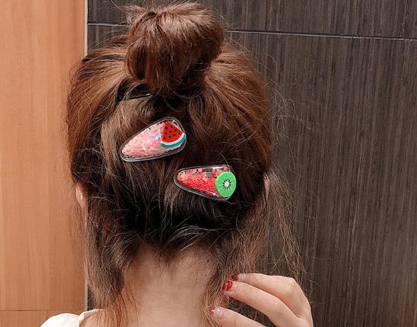 [HCM]KẸP TÓC MÁI BẤM TÓC TRÁI CÂY CUTE PK110