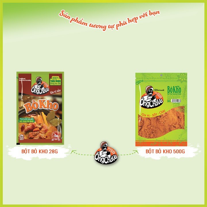 Lốc 30 Gói Bột Bò Kho Ông Chà Và 28g