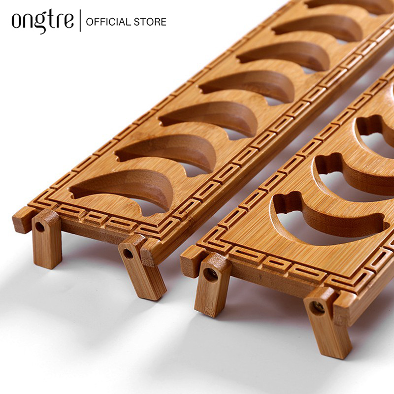 Đế gác ly (chén) chè bằng tre cao cấp | ongtre® (Vietnam)