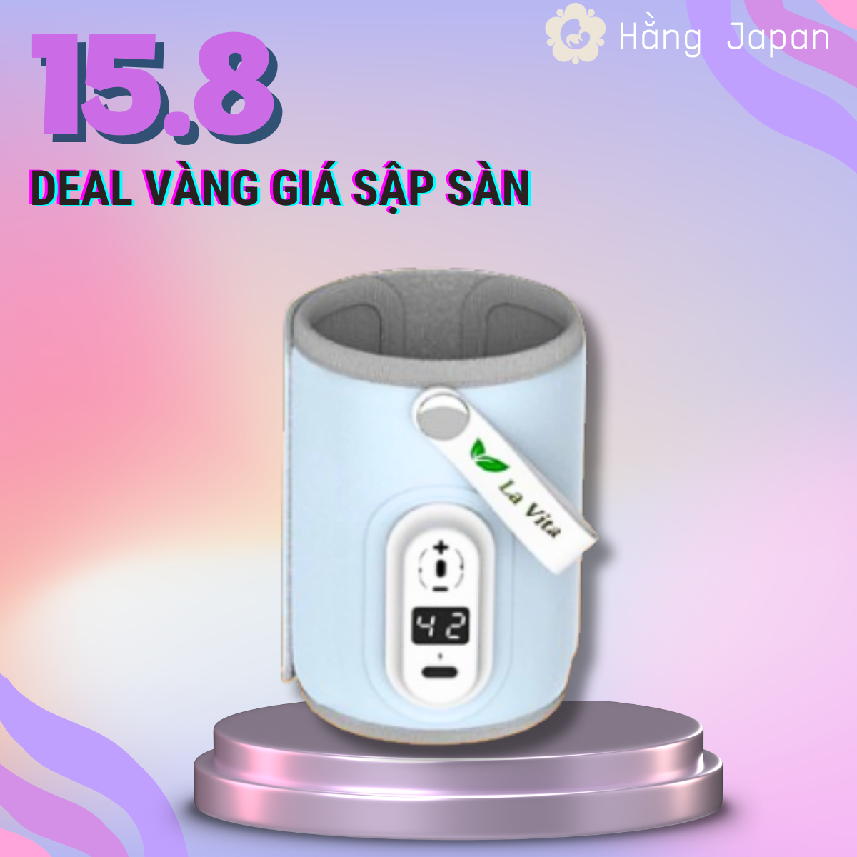 Túi hâm ủ bình sữa di động thông minh, máy ủ hâm bình sữa sạc bằng USB LAVITA
