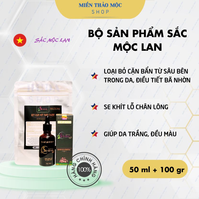 Sắc Mộc Lan-Bộ sản phẩm giảm mụn nám tàn nhang Sắc Mộc Lan