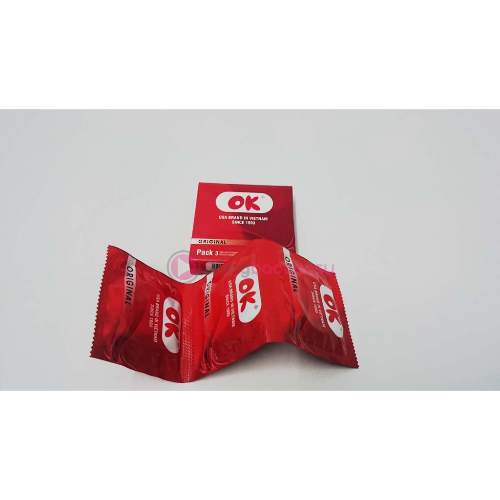 Bao cao su OK đỏ [hộp 144 cái]