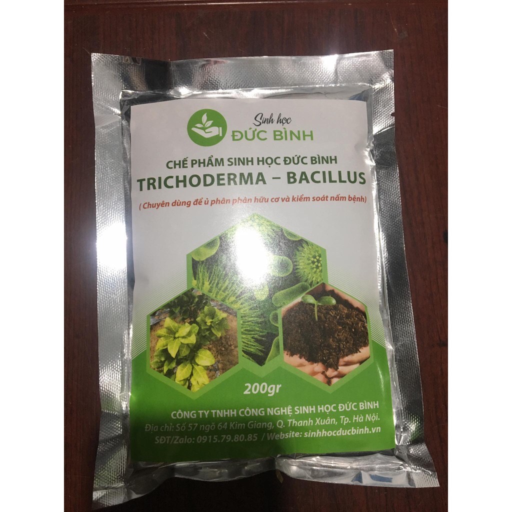 Bộ ba chế phẩm ủ phân hữu cơ: Emic + Emzeo + Trichoderma (ủ phân nhanh, không mùi, không bọ, không độc hại)