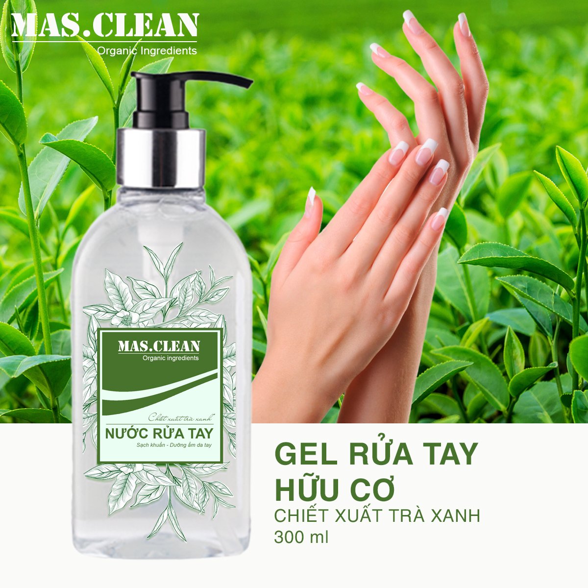 Nước rửa tay Mas.Clean - can 3.8L