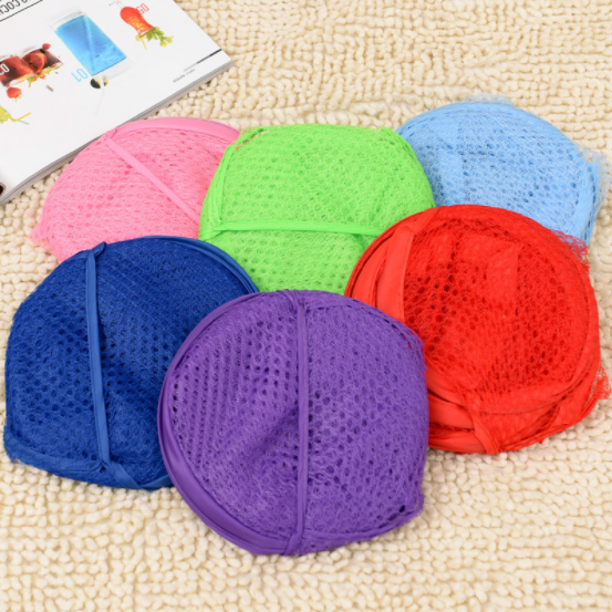 Basket mesh receptacles clothing multi-purpose folding compact