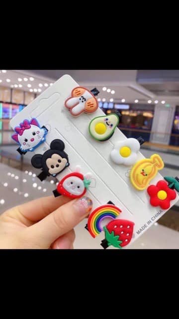 Cặp tóc cho bé gái siêu xinh (set vỉ 10 chiếc)