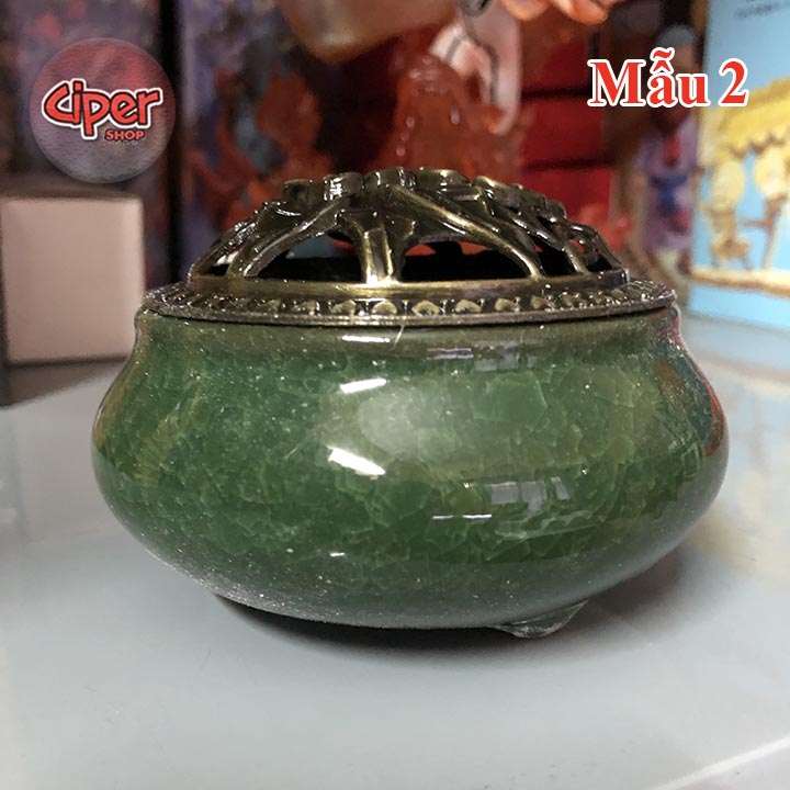 Lư gốm đốt trầm, xông trầm, khử mùi