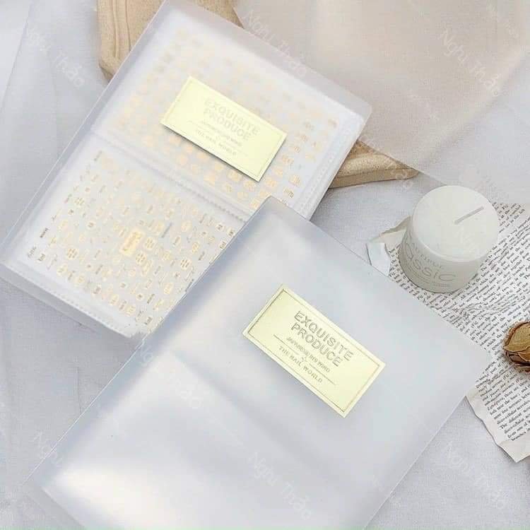 Sổ đựng sticker dán móng tay làm nail