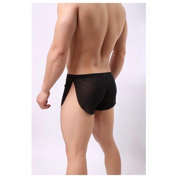 Quần lót nam, quần lót lưới xẻ đùi sexy - 717 - bum store