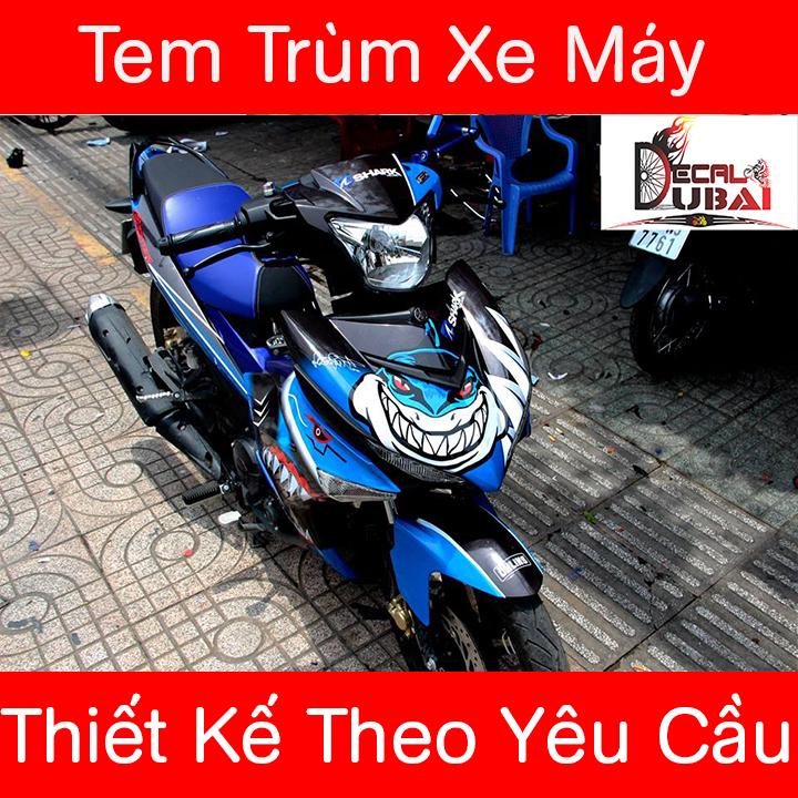 Tem Trùm Exciter 150 Cá mập xanh