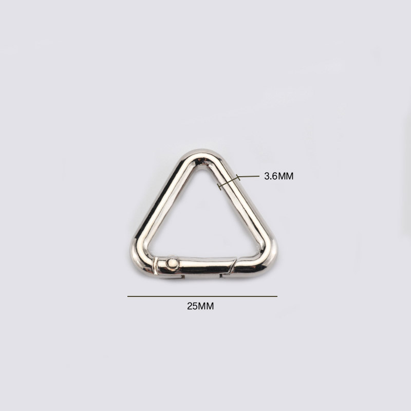 Set of 2 PCs triangular hooks for handbag cord-100style