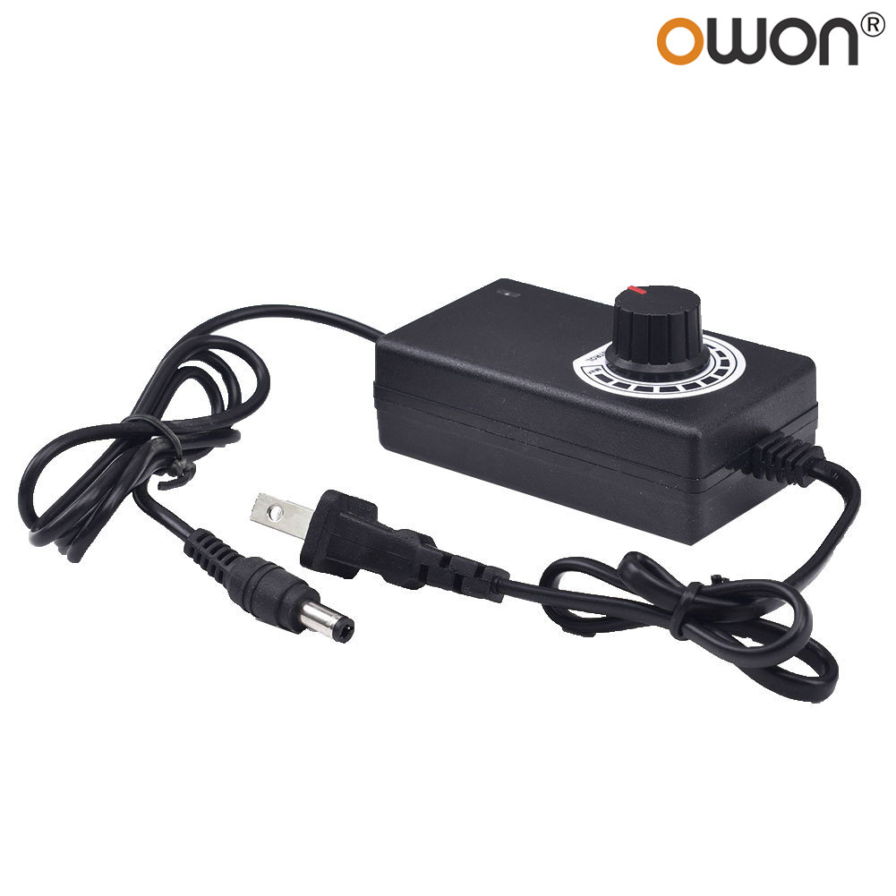 3V-12V 2A 24W Adjustable Power Supply Adapter Motor Voltage Regulator US/EU Plug