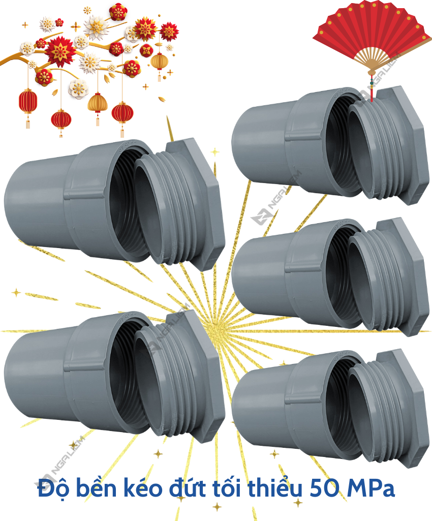 Nối Thông Tắc Siêu Thành (60, 90, 114, 140, 168mm)
