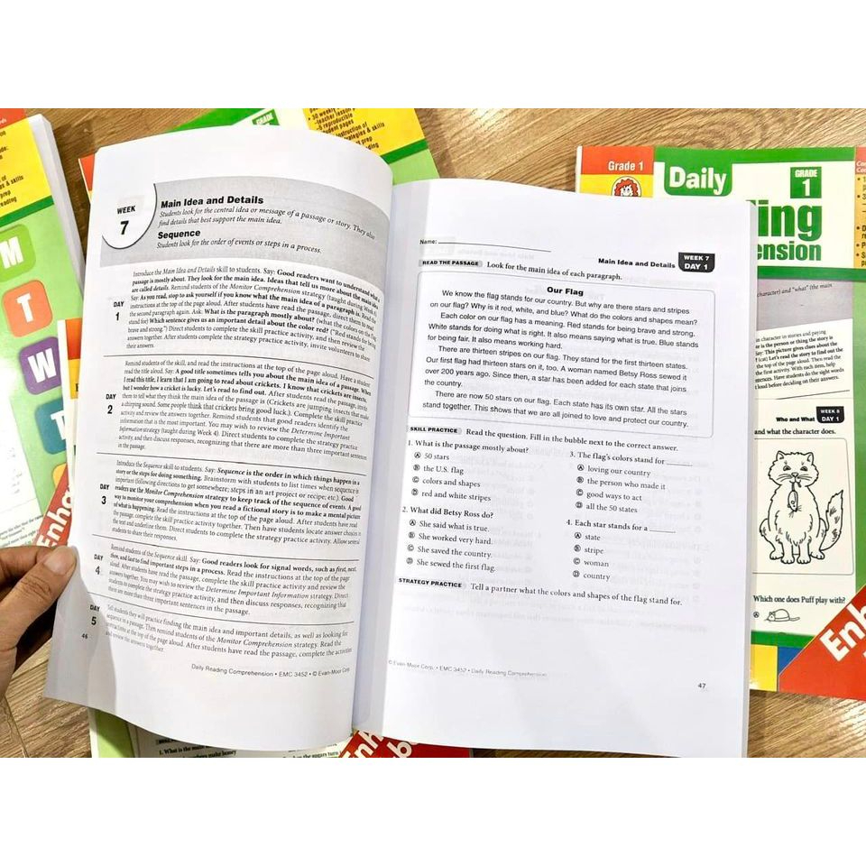 Bộ sách Daily reading comprehension Level 1-8